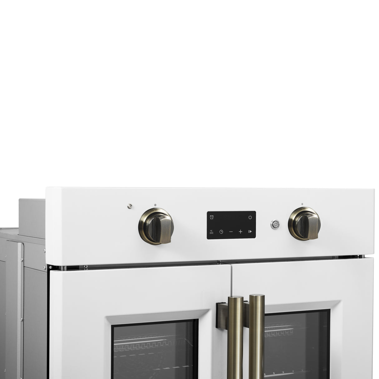 Wall_Oven_FBOEL1333-30WHT_V1_13_Left_Angle_Oven_Controls_2025-02-14