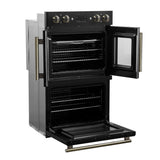 Wall_Oven_FBOEL1340-30BLK_V1_7_Left_Angle_Door_Open_2025-02-13