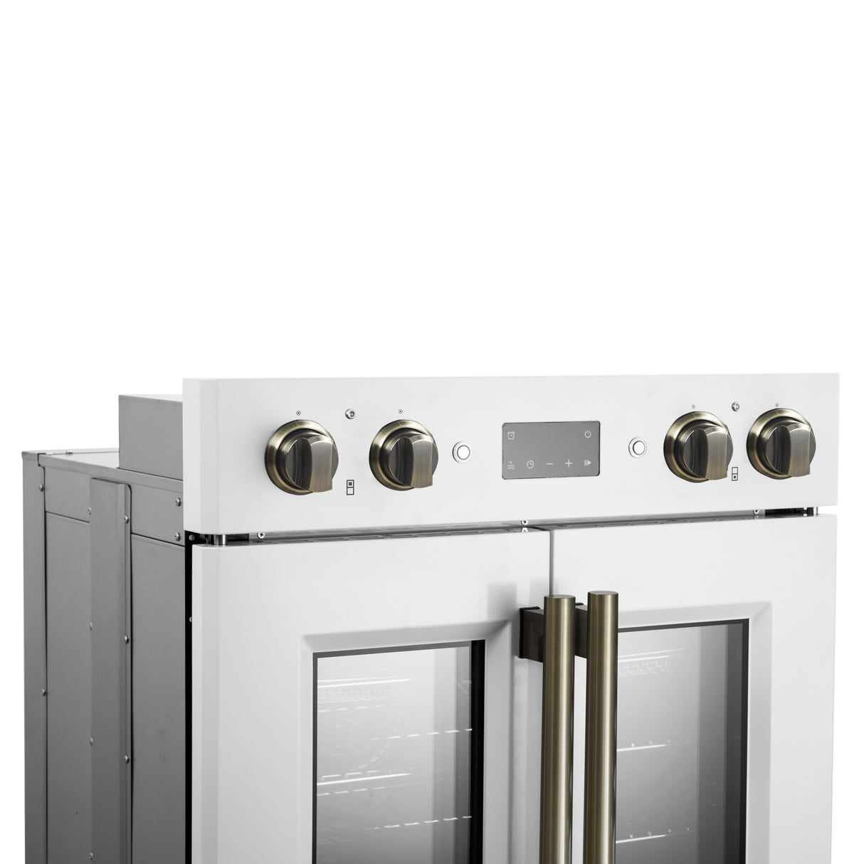 Wall_Oven_FBOEL1340-30WHT_V1_12_Left_Angle_Upper_Oven_2025-02-14