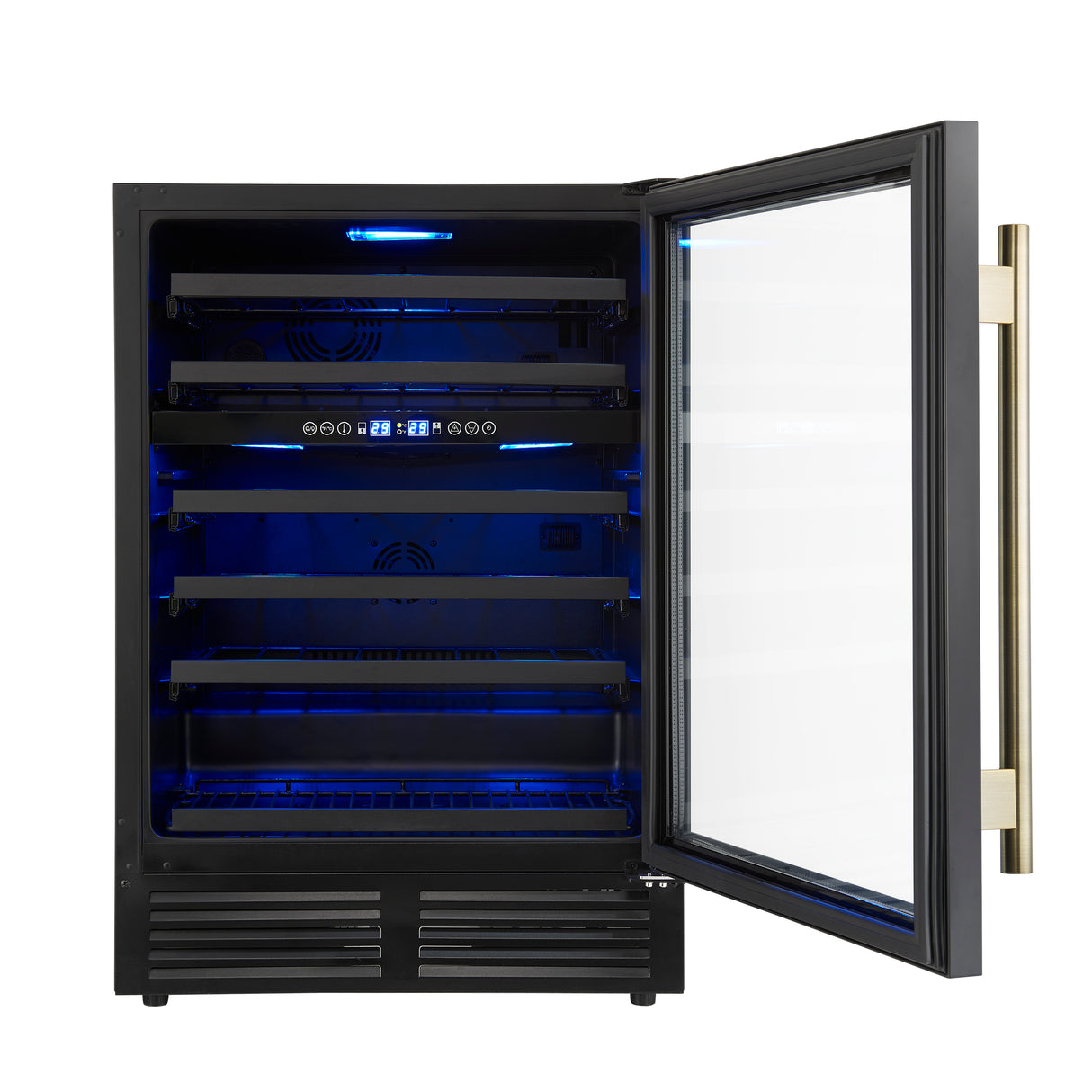 Wine-cooler_FWCDR6634-24BLK_Front-Door-Opened_2025-26-05