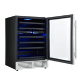 Wine-cooler_FWCDR6634-24S_Left-Angle-Door-Opened_2025-05-26