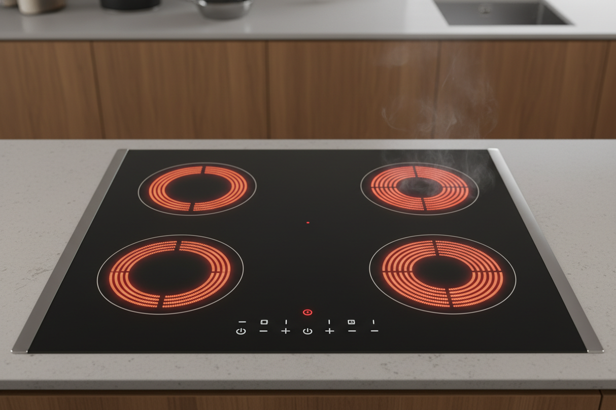 cook top with elements on
