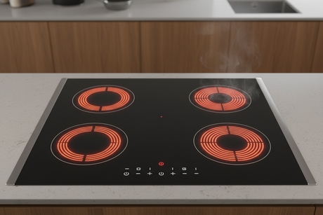 cook top with elements on