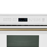 microwaves_FMWDR3093-30WHT_V1_closeup_front_panel_Brass_Handle