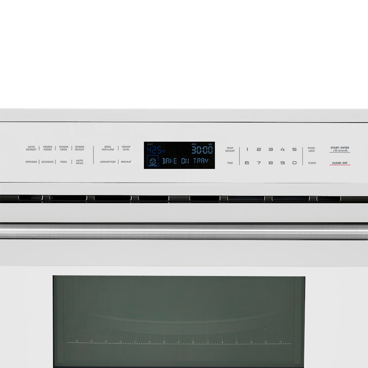 microwaves_FMWDR3093-30WHT_V1_closeup_front_panel_SS_Handle